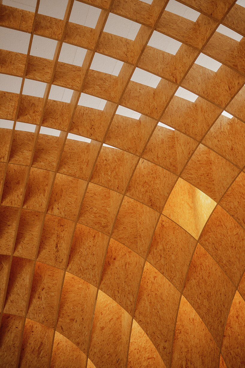 david altrath reveals the timber world inside germany's motorway chapel - 18