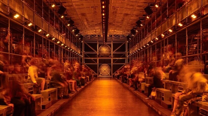 diesel uses scaffolding to build temporary club where the audience becomes part of the show - 2