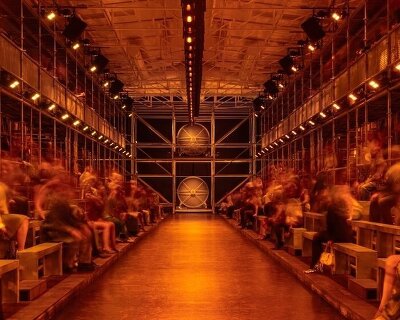 in milan, diesel builds a temporary club where the audience becomes part of the show