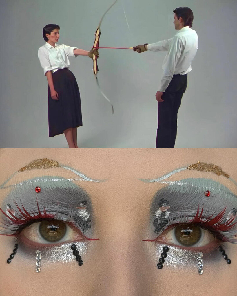 film stills leave the screen and become elaborate makeup compositions - 15