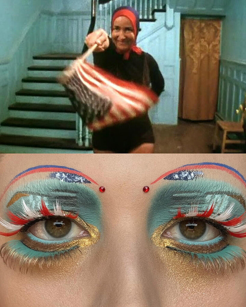 film stills leave the screen and become elaborate makeup compositions - 10