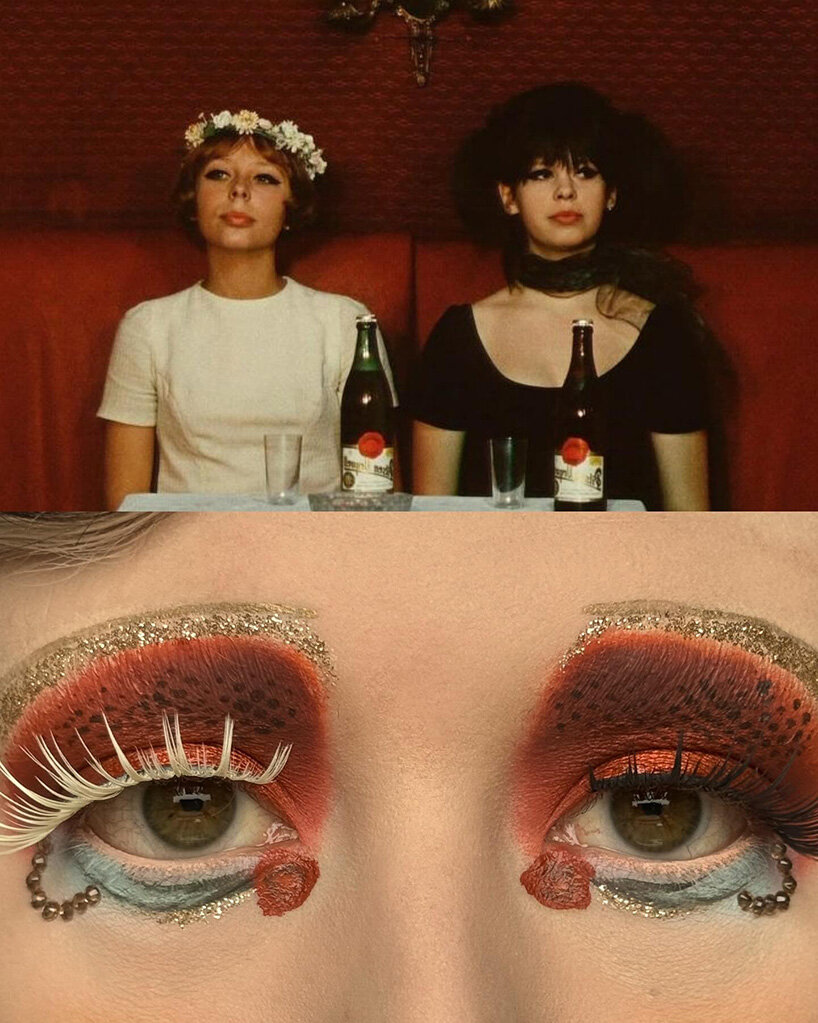 film stills leave the screen and become elaborate makeup compositions - 4