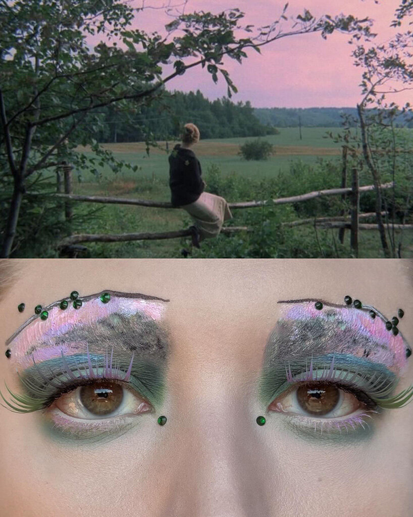 film stills leave the screen and become elaborate makeup compositions - 7