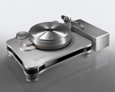 esoteric's T-01 turntable lets magnets do the spinning, with no belt in sight