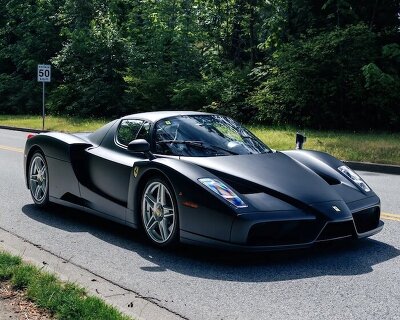 ferrari’s rarest paint finish on its only matte enzo at auction