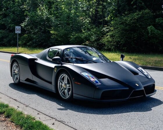 ferrari’s rarest paint finish on its only matte enzo at auction