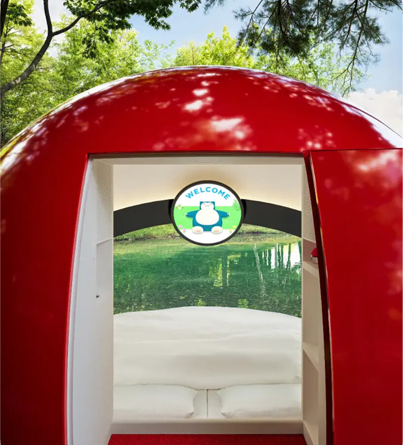 NOT A HOTEL scales up the poké ball into fully inhabitable hotel in japan - 4