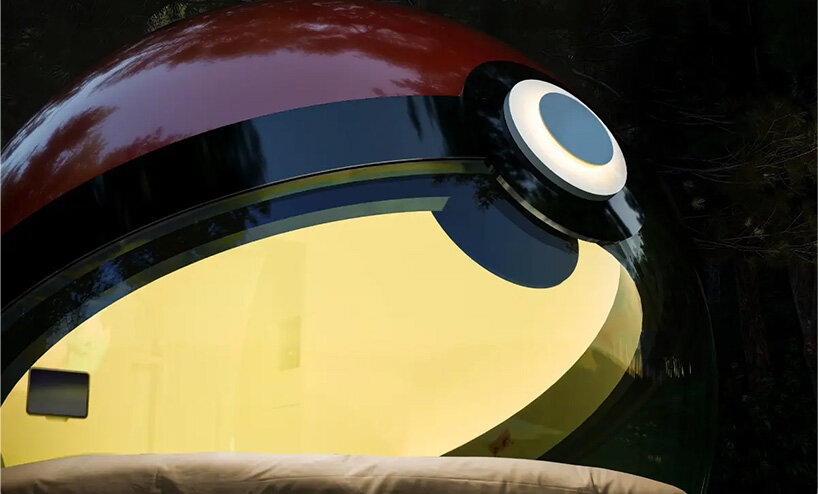 NOT A HOTEL scales up the poké ball into fully inhabitable hotel in japan - 7