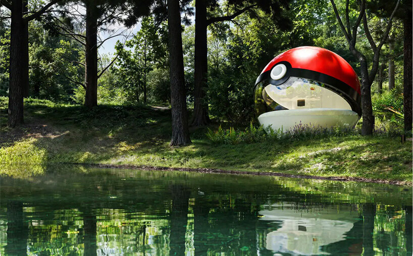 NOT A HOTEL scales up the poké ball into fully inhabitable hotel in japan - 1