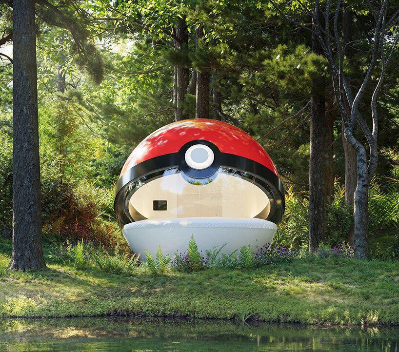 NOT A HOTEL scales up the poké ball into fully inhabitable hotel in japan - 2