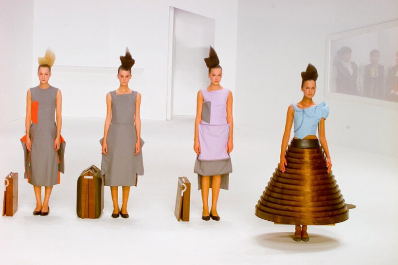 hussein chalayan staged a living room, then let his models wear it away - 3