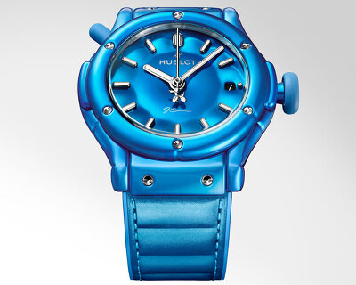 jeff koons inflates hublot’s classic fusion model into balloon dog watch