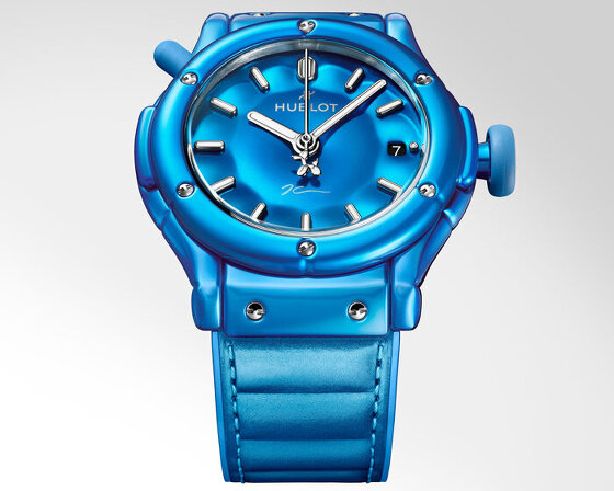 jeff koons inflates hublot’s classic fusion model into balloon dog watch