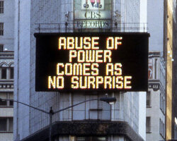 jenny holzer's truisms and the power of the public screen