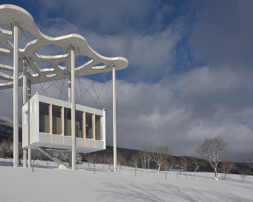 architect-designed cabins offer temporary homes for writers at jan michalski foundation - 12