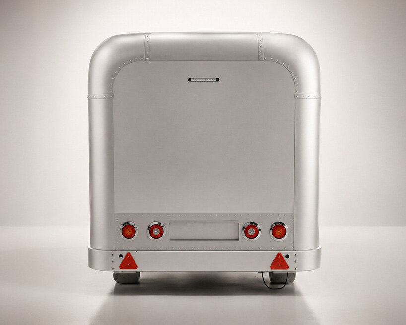 lume traveler’s lightest caravan hides a pull-out kitchen in its aluminum shell - 4