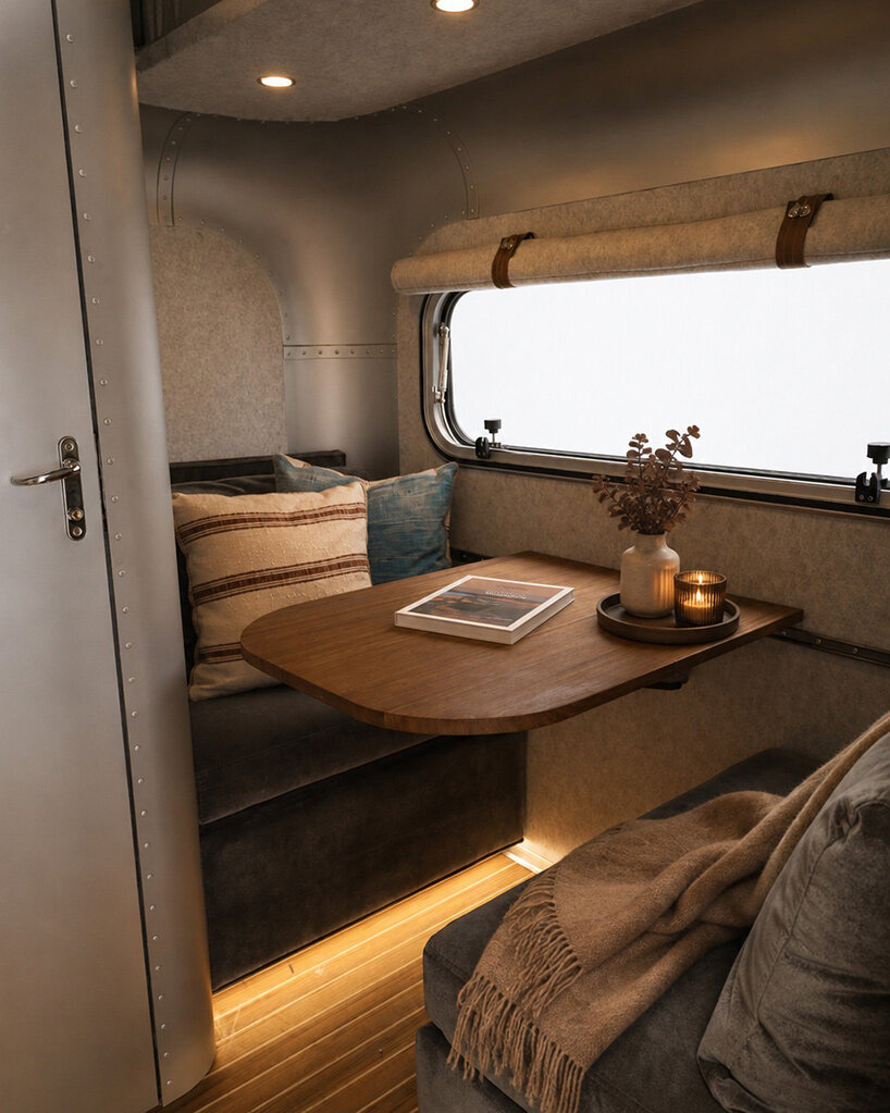 lume traveler’s lightest caravan hides a pull-out kitchen in its aluminum shell - 5