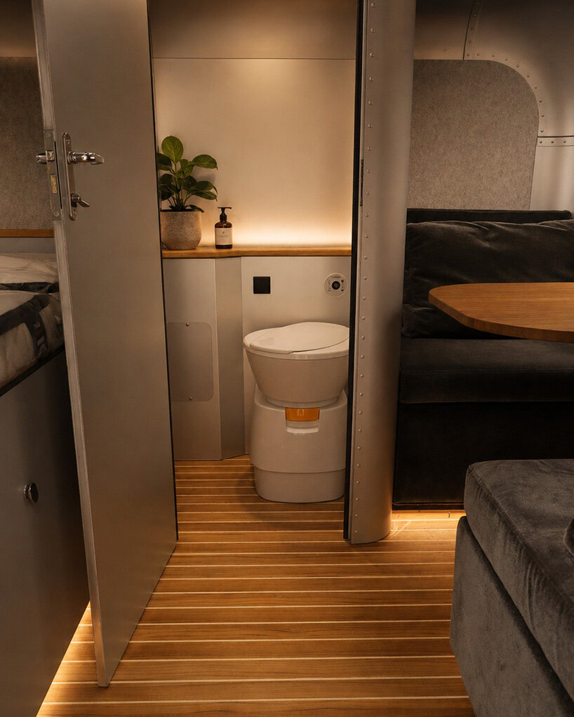 lume traveler’s lightest caravan hides a pull-out kitchen in its aluminum shell - 7