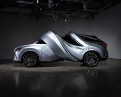 MSCHF bends and twists LEXUS cars into surreal full-scale sculptures