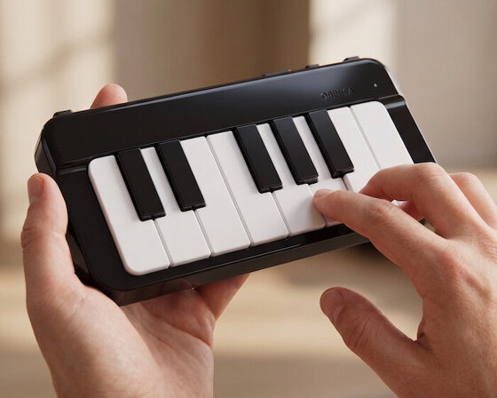 orphea: a playable 13-key electronic piano that fits into your pocket