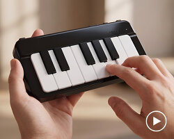 orphea: a playable 13-key electronic piano that fits into your pocket