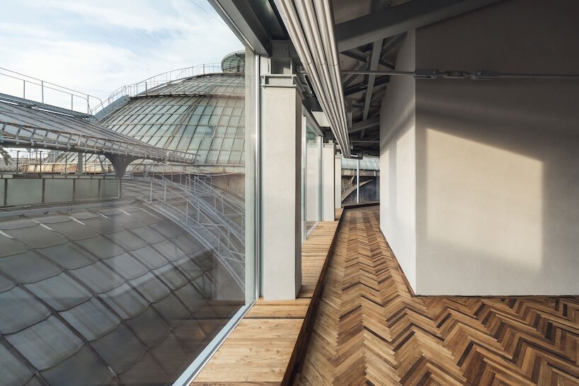 prada galleria unfolds across eight floors of fashion, art, history and pastry in milan - 6