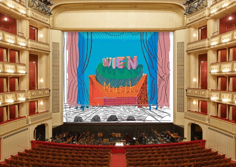 each season, vienna state opera turns its safety curtain into a work of contemporary art - 1