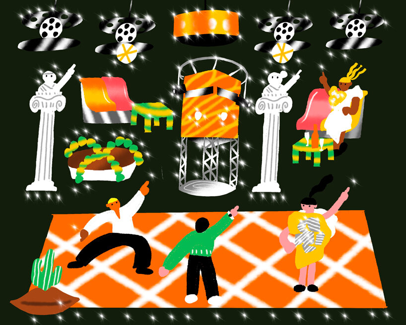 spectator and spectacle illustration designboom