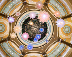 DRIFT takes its suspended garden of moving flowers to las vegas