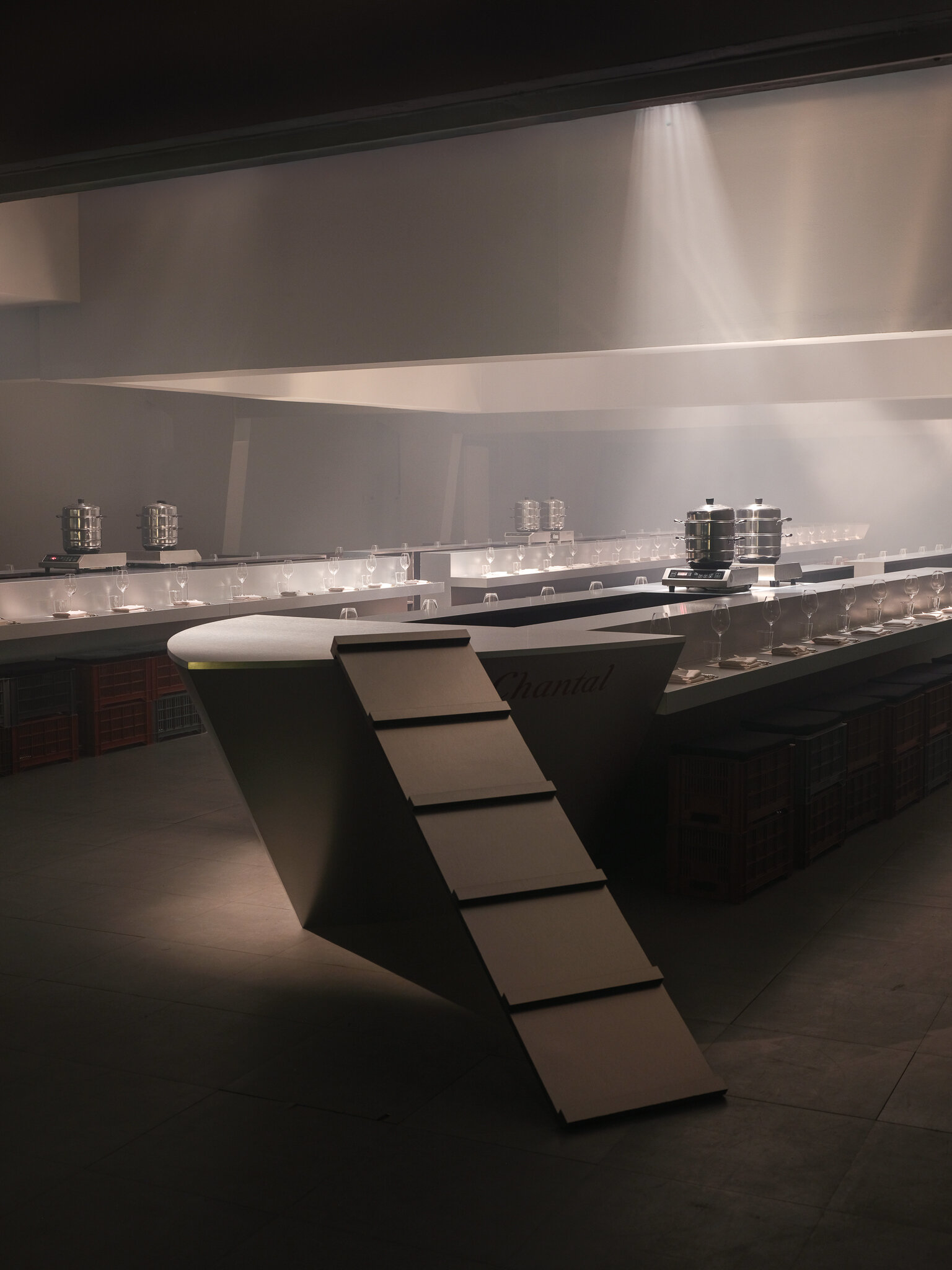 inside we are ona's boat-inspired dining installation in paris - 9
