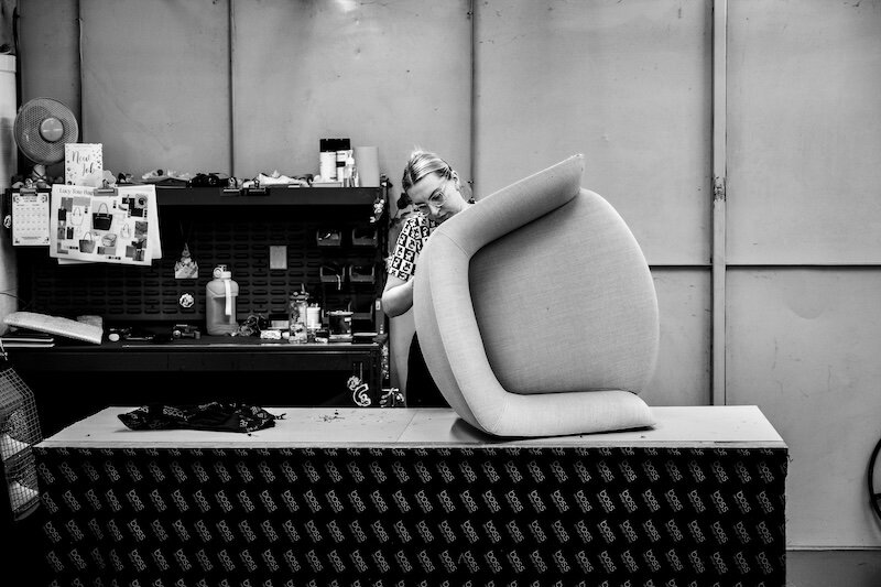 Lucy chair int he making