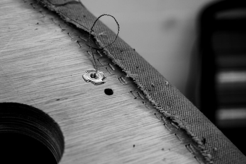 detail of upholstery