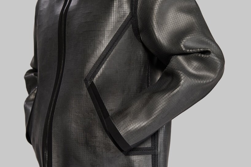 vollebak turns thousands of tiny slate tiles into a flexible rock jacket - 6