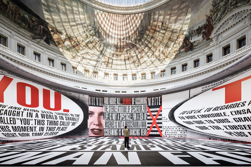 'for life is not a spectacle' barbara kruger wraps tadao ando’s rotunda in monumental texts - 5