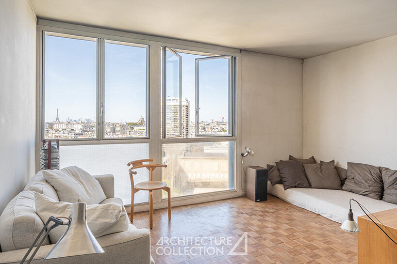 charlotte perriand's built-in interiors survive inside 1960 paris tower - 3