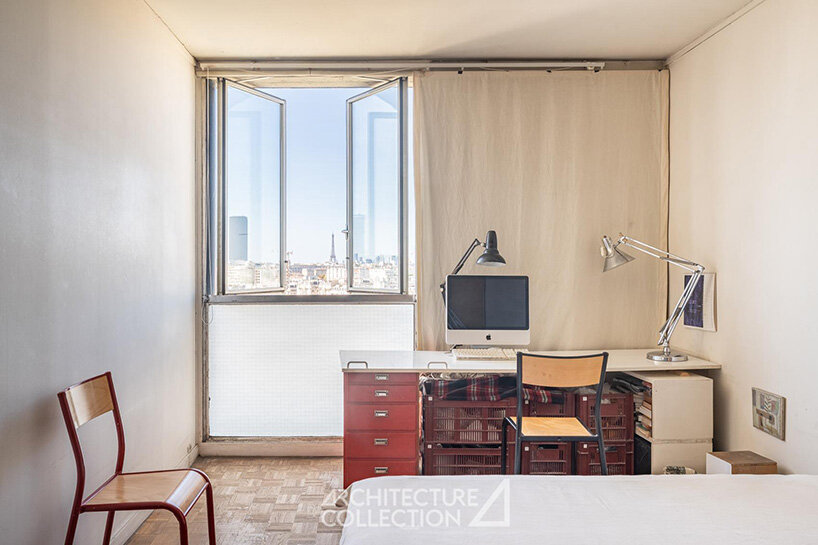 charlotte perriand's built-in interiors survive inside 1960 paris tower - 7