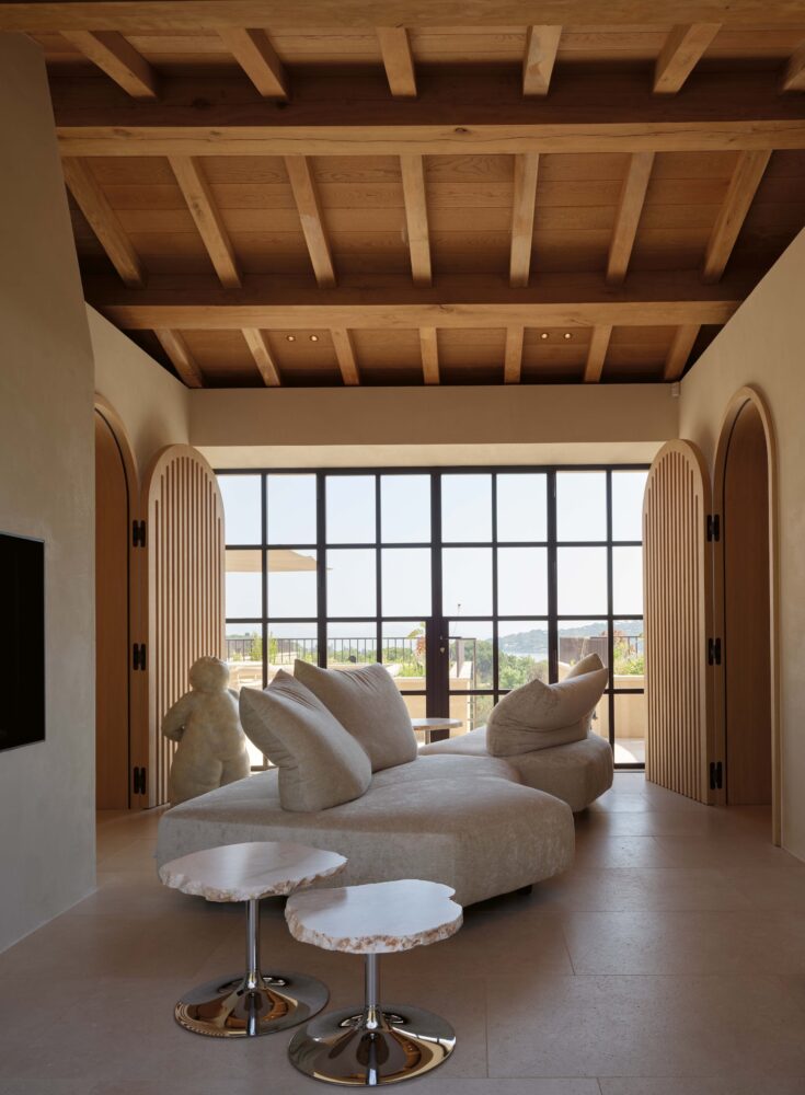 A house in Saint Tropez with a large window
