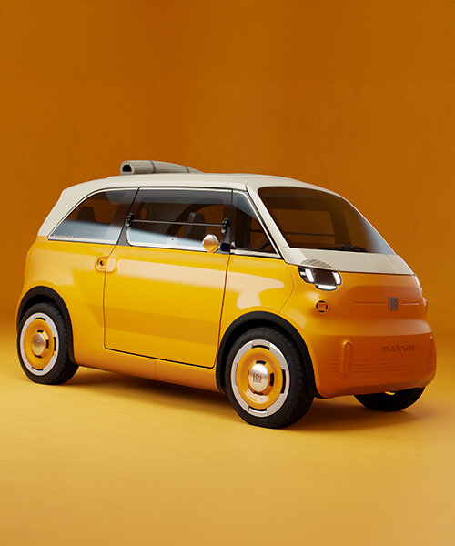 fiat's tiny multiplina brings 1950s italian microcar design into the electric age