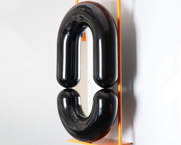 jean-baptiste fastrez turns an inflatable boat and a wall fixing into mirrors to look and to be looked at
