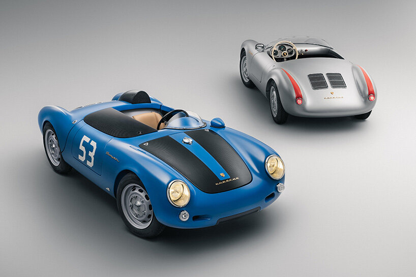 hedley studios shrinks the porsche 550 spyder into a handcrafted electric two-seater - 1
