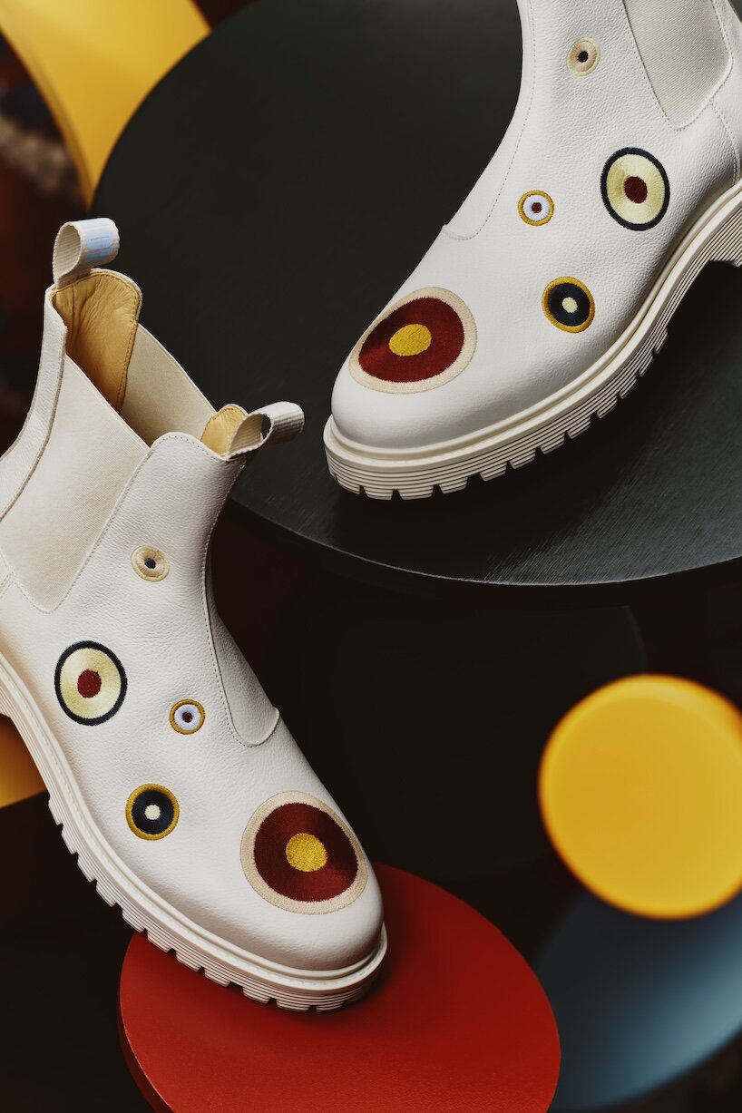 stefan sagmeister and ekn transform global data into colorful sneakers and boots - 5