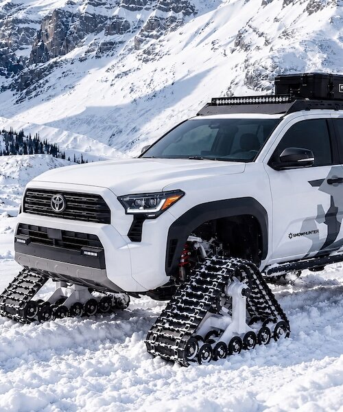 toyota swaps wheels for snow tracks in five arctic-ready concept vehicles
