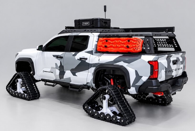 toyota swaps wheels for snow tracks in five arctic-ready concept vehicles - 1
