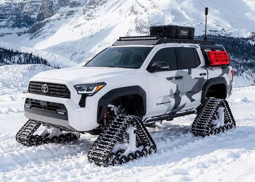 toyota swaps wheels for snow tracks in five arctic-ready concept vehicles - 2