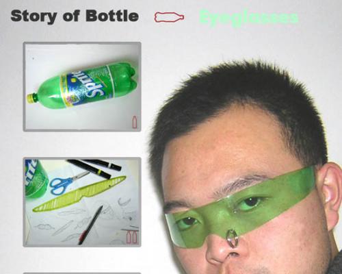 PET bottle eyeglasses